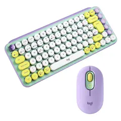 LOGITECH - Combo Inalámbrico Pop Keys Pop Mouse Daydream
