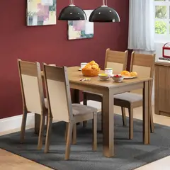 MADESA - Juego de Comedor Havana con 4 Sillas