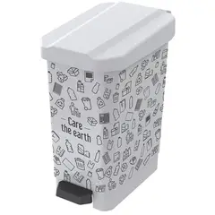 ESTRA - Papelera Estrabins De Pedal 22 Lt Blanco
