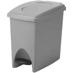 ESTRA - Papelera De Pedal 10 Lt Gris