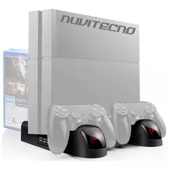 GENERICO - Base Refrigerante Multifuncional Ps4 Pro Slim Porta Juegos