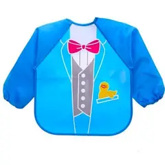 STALION - Babero Delantal Bebés Y Niños De Manga Larga Impermeable - Traje pato