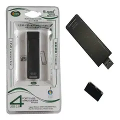 GENERICO - Hub Usb Multipuerto 2.0 480mbps De 4 Puertos