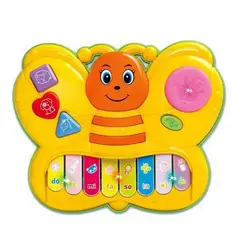 DAYOSHOP - Piano Mariposa Luces Animales Y Nota Musicales