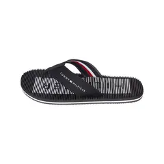 TOMMY HILFIGER - Sandalias Con Logo Bordado Hombre Negro