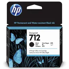 HP - Cartucho de Tinta DesingJet 712 Negro 80ml