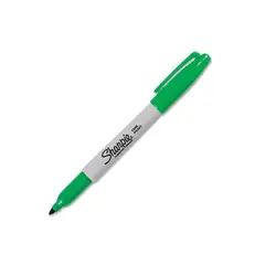 GENERICO - Marcador Sharpie de Punta Fina Permanente Color Verde 1 Unidad
