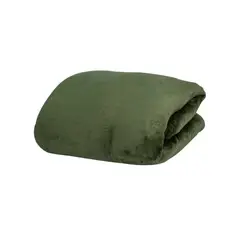 REALTEX - Cobija Flaneel Viajera Unicolor Verde