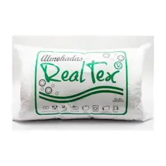 REALTEX - Almohada siliconada 60x40cm con cremallera -blanco