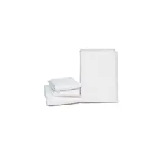 REALTEX - Juego de sabanas microfibra doble blanco