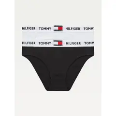 TOMMY HILFIGER - Pack De 2 Braguitas Tommy 85 Con Inscripción Niña Azul Hilfiger