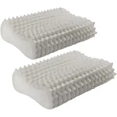 TECNOFOAM - Set x 2 Almohada Cervical Antiestres en Memory Viscoelastico