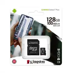 KINGSTON - MEMORIA MICRO SD 128GB CLASE 10 CON ADAPTADOR SD