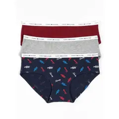 TOMMY HILFIGER - Paquete De 3 Hipsters Mujer Azul