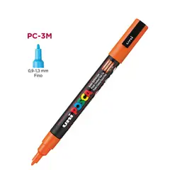 POSCA - Marcador Gráfico De Vinilo Punta Pc-3m Color Naranja