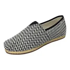 XIAN SHOES - Alpargata hombre zig zag yute