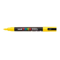 POSCA - Marcador Gráfico De Vinilo Punta Pc-3m Amarillo