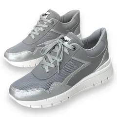 XIAN SHOES - Sneaker de mujer top color plata
