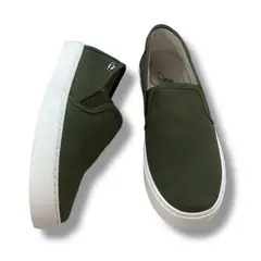XIAN SHOES - Mocasin hombre verde olvio 5