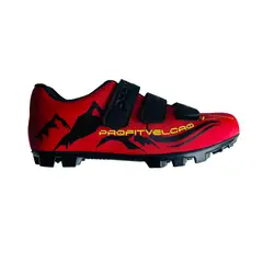 PAATAL - ZAPATILLAS DE CICLISMO MTB PROFIT VELCRO FORTE AMARILLO NEON