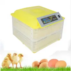 GENERICO - Incubadora 96 Huevos Volteo Automatico Hatcher Control Tapa Nacedora.