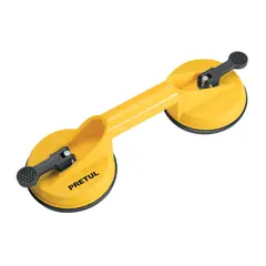 PRETUL - Ventosa de plástico para vidrio, 2 copas de succión,