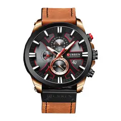 CURREN - Reloj 8346 Deportivo Militar Hombre Cuarzo Correa De Cuero