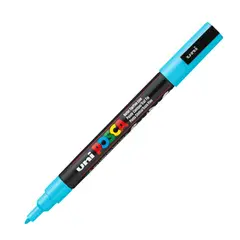 POSCA - Marcador Gráfico De Vinilo Punta Pc-5m Azul Claro