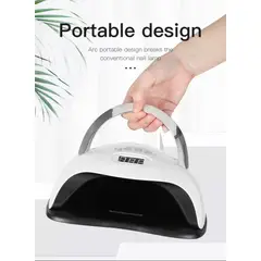 GENERICO - Lámpara De Uñas Leduv 168w Con Soporte Para Celular