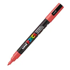 POSCA - Marcador Gráfico De Vinilo Punta Pc-5m Rojo Rubí