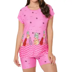 CROYDON - Pijama Set Karen Rosa para Mujer