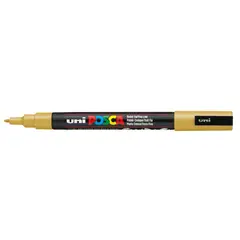 POSCA - Marcador Gráfico De Vinilo Punta Pc-5m Dorado