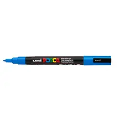 POSCA - Marcador Gráfico De Vinilo Punta Pc-5m Azul