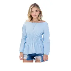 ATYPICAL - Blusa Juvenil Femenino Azul Claro