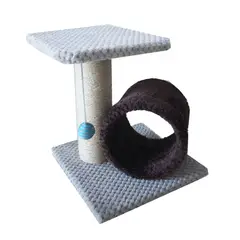 MAOS - RASCADOR PARA GATO TUNEL -CAFE GRIS