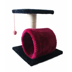 MAOS - RASCADOR GATO TUNEL- NEGRO VINOTINTO
