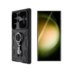NILLKIN - Funda CamShiel Armor Pro Compatible con Sams S23 Ultra eHidrogel
