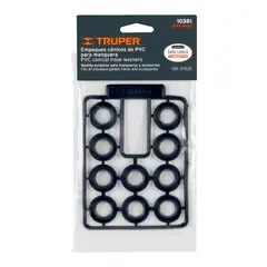 TRUPER - Bolsa con 10 empaques de PVC antifuga para manguera,