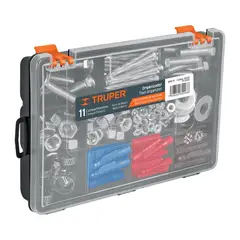 TRUPER - Organizador 9" con 11 compartimentos,