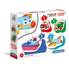 CLEMENTONI - Rompecabezas Niños Progresivo Medios De Transporte 4 En 1