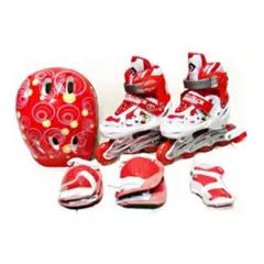 GYMAX - Kit Patines Semiprofesionales Niño Talla 34 - 37