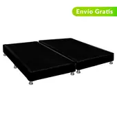 COLCHONES FANTASIA - Base Cama Plus Negro Doble Fantasía