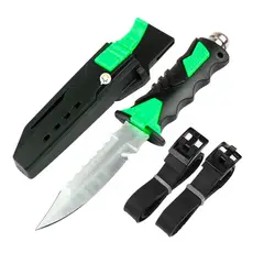 COMPRALOENCASA COM - Cuchillo para buceo acuático pesca + estuche y correas 313