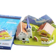 DAYOSHOP - Rompecabezas Casa Villa Jardin Juego Didactico Armable