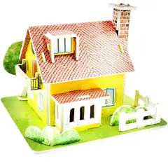 DAYOSHOP - Rompecabezas Casa Villa Jardin Juego Didactico Armable