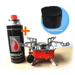COMPRALOENCASA COM - Estufa Camping Montaña Parrilla Fogón Portable Pipeta Gas