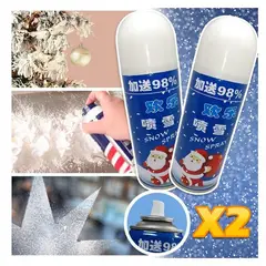 COMPRALOENCASA COM - Espuma nieve artificial spray x2 decoración navidad rf 238w
