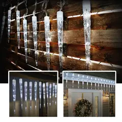 COMPRALOENCASA COM - Luz led tubo hielo 4.5 metros 40 luces blanca rf 2271