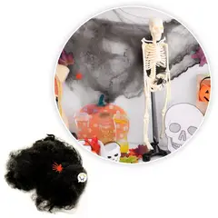 COMPRALOENCASA COM - Telaraña decorativa x6 arañas fiesta disfraces halloween 4016