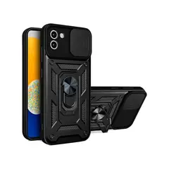 GENERICO - Forro AntiGolpe Compatible con Samsung A04 Con Protección Cámara Negro
